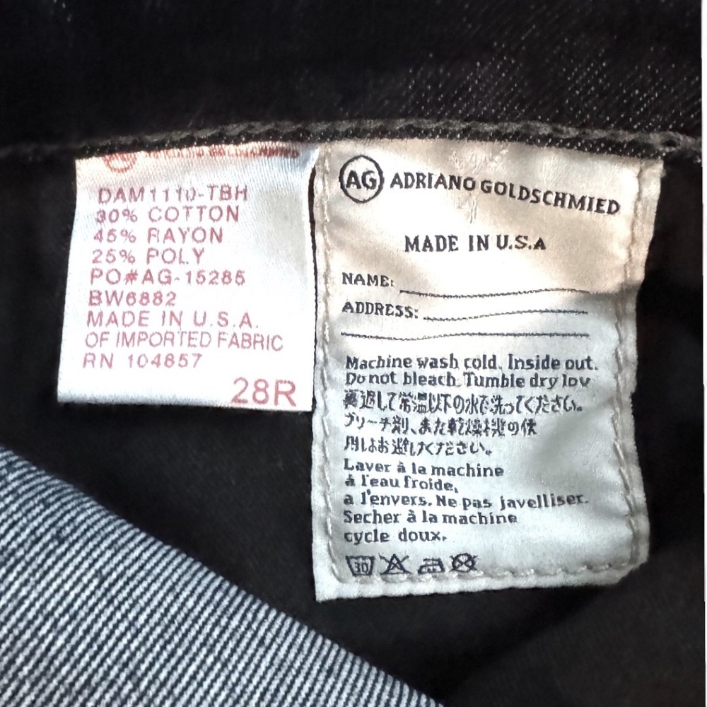 AG Adriano Goldschmied THE STILT Cigarette Jeans – Dark Wash – Size 28R - Picture 5 of 9